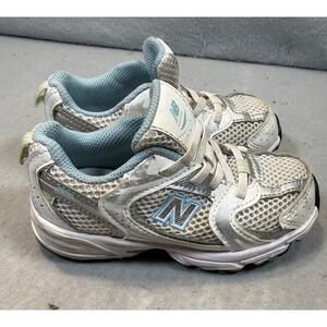 New Balance 530 Kids Running Shoes Silver Light Blue IZ530GB Size 9 Toddler